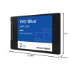 Western Digital WD Blue SATA 2TB, Up to 560MB/s, 2.5 Inch/7 mm, 5Y Warranty, Internal Solid State Drive (SSD) (WDS200T2B0A)