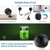 WiFi Spy Camera Hidden for Home Outdoor High HD Focus Spy Magnet Mini Live Stream Night Vision IP Wireless 1080P Audio Video Hidden Indoor Nanny Camera for Home Offices Security
