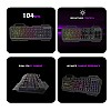 Wings grind usb-a 100 gaming keyboard with metallic casing 19 anti-ghosting key and changeable backlight black-