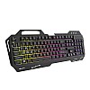 Wings grind usb-a 100 gaming keyboard with metallic casing 19 anti-ghosting key and changeable backlight black-