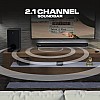 Wings Newly Launched Wings Centerstage 3000, 2.1 Channel Soundbar with 160W RMS, 5.0 Bluetooth, USB, Aux, HDMI Connection & Remote Control, Black, WL-CENTERSTAGE3000-BLK