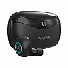 Wings Powerpods Wireless in Ear Earbuds with Powerbank Function, 150 Hours Playtime, Massive 2500mAh Digital Display Battery, Low Latency for Gaming (Black)