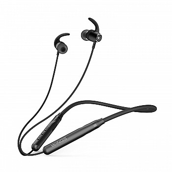 Wings Sling100, Bluetooth Wireless In Ear Earphones With Mic 5.1 Environmental Noise Cancellation, Vibration Alert 20 Hours Playtime - Black, (Wl-Sling100-Blk)