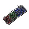 Wings USB Grind105 with Metallic casing, 19 Anti-ghosting Key and Letter Illumination Keyboard Black