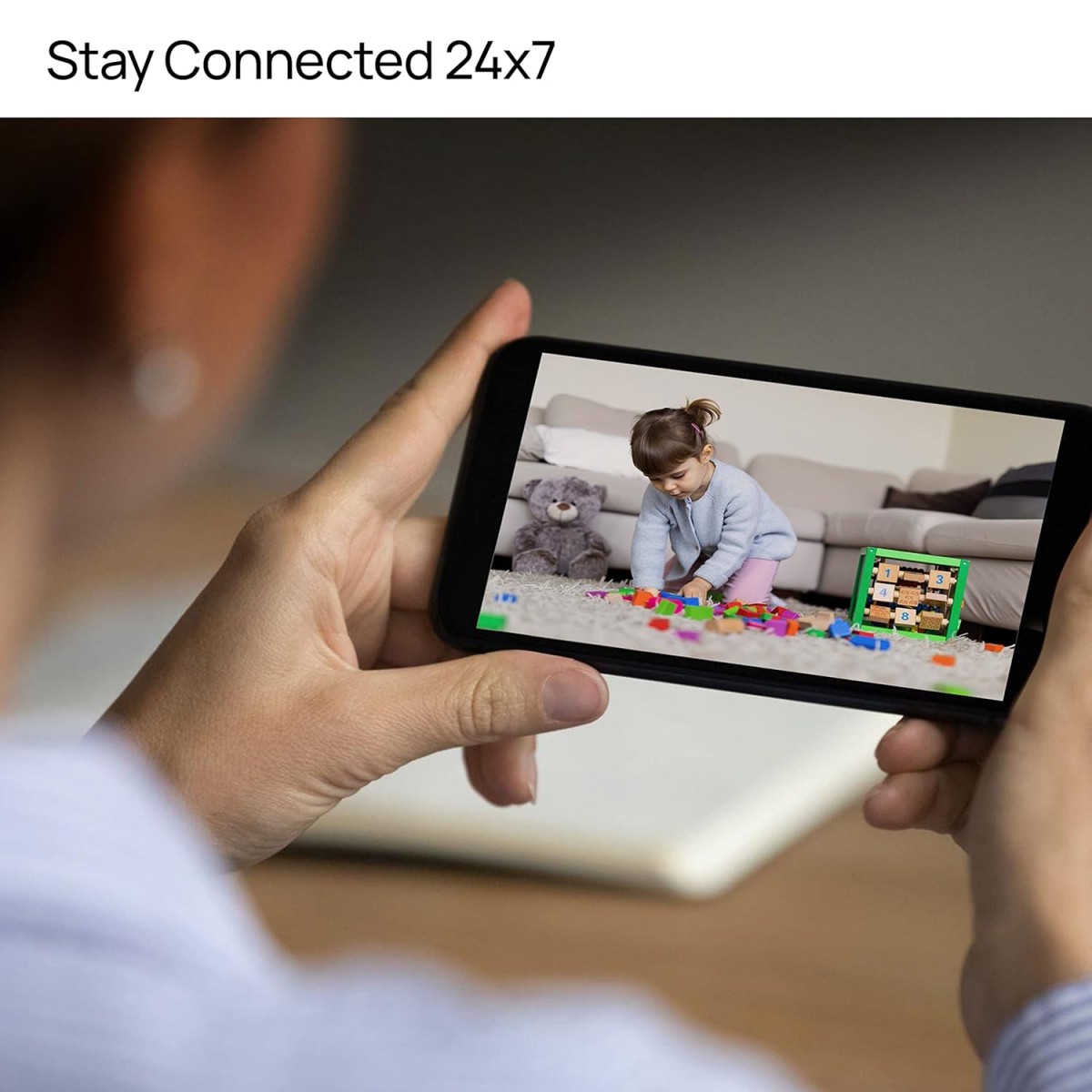 Wipro Smart Wireless Security CCTV Camera | 3 MP 1296p Full HD |AI Powered Motion Detection | Infrared Night Vision | 360° Panorama |Two-Way Communication| Alexa, Google Assistant & App Control, White