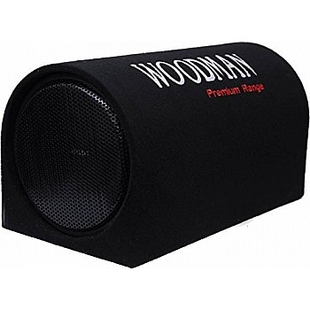 Woodman BT10 10-inch BassTube with in-Built Amplifier for Cars (Black)