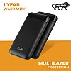 World Of PLAY 20000mAh Power Bank PBA20 Black with Li-Polymer Batteries and Fast Charging Smart Watches Neckbands Other Devices