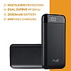 World Of PLAY 20000mAh Power Bank PBA20 Black with Li-Polymer Batteries and Fast Charging Smart Watches Neckbands Other Devices