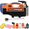 Woscher 878 High Pressure Washer 150 Bars,1800 Watts,8L/ Min Water Flow Rate,8 Metres Outlet Hose, Portable for Car, Bike and Car Washer High Pressure Pump for Home Use Cleaning|18 Months Warranty