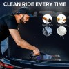 Woscherr 578 Tyre Inflator & Car Vacuum Cleaner 2 in 1, DC12V|150 PSI Air Pump for Car Tyre|120 Watt Car Vacuum Cleaner High Power 5500PA Handheld & LED Light, Long Power Chord for Wet/Dry Use