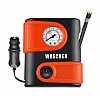 Woscherr Tyre Inflator for Car - 110 psi, 12V DC Portable Air Pump/Compressor with Analog Tyre Pressure Gauge, for Car, Bikes, Bicycles or Any Inflatable with LED Light| 2 Years Warranty