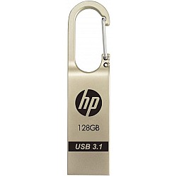 HP X760W 128 Pen Drive  (Gold, Silver)