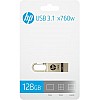 HP X760W 128 Pen Drive  (Gold, Silver)