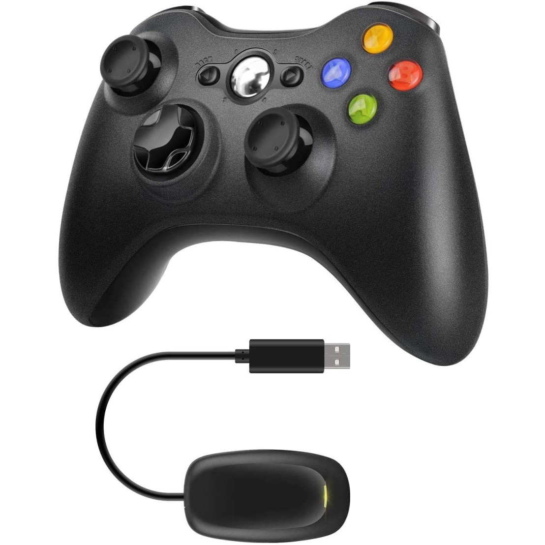 Xbox 360 Wireless Controller Gamepad Joystick with USB Receiver for Xbox 360 and PC 3000