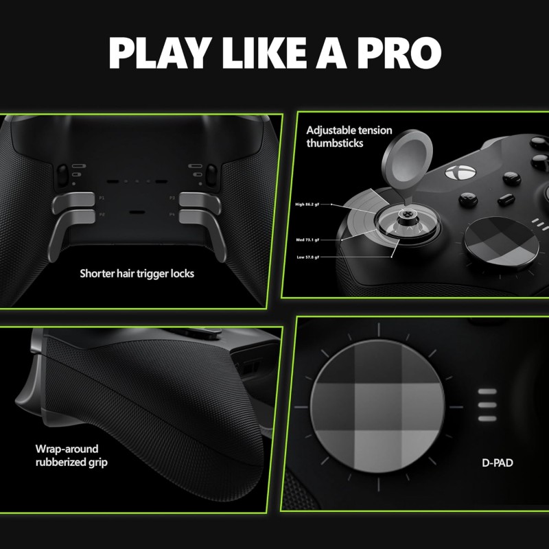 Xbox Elite Series 2 Core Wireless Gaming Controller – Black – Xbox Series X|S, Xbox One, Windows PC, Android, and iOS Xbox Elite Series 2 Core Wireless Gaming Controller – Black – Xbox Series X|S, Xbox One, Windows PC, Android, and iOS