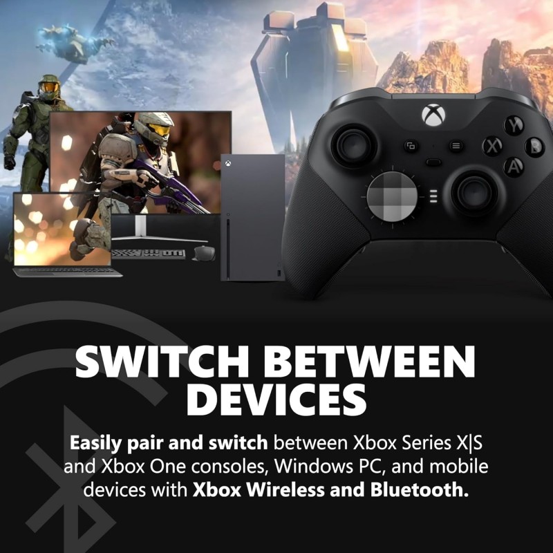 Xbox Elite Series 2 Core Wireless Gaming Controller – Black – Xbox Series X|S, Xbox One, Windows PC, Android, and iOS Xbox Elite Series 2 Core Wireless Gaming Controller – Black – Xbox Series X|S, Xbox One, Windows PC, Android, and iOS