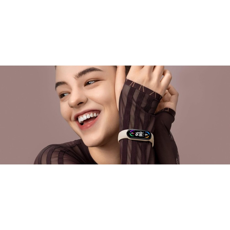 Xiaomi Mi Smart Band 6 - 1.56'' (3.96 cm) Large AMOLED Color Display, 2 Week Battery Life, 30 Fitness Mode, 5 ATM, SpO2, HR, Sleep Monitoring, Women's Health Tracking, Alarm, Music Control (Black) Xiaomi Mi Smart Band 6 - 1.56'' (3.96 cm) Large AMOLED Color Display, 2 Week Battery Life, 30 Fitness Mode, 5 ATM, SpO2, HR, Sleep Monitoring, Women's Health Tracking, Alarm, Music Control (Black)