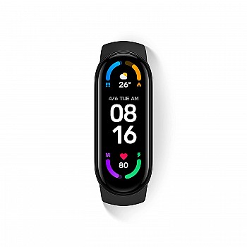 Xiaomi Mi Smart Band 6, Larger AMOLED Screen(Black) 1.56 Inches - 3.96 cm (Renewed)