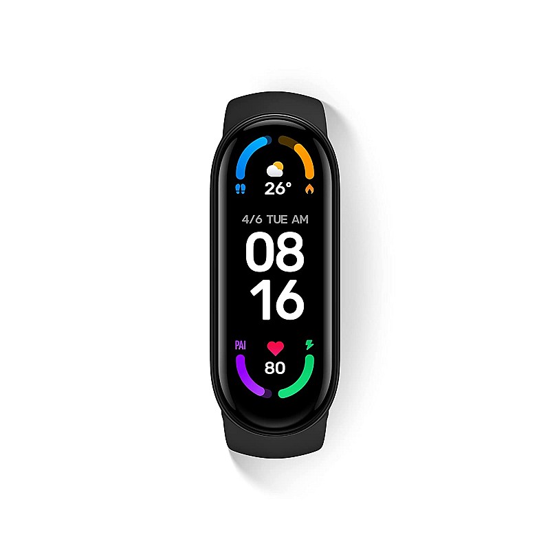 Xiaomi Mi Smart Band 6, Larger AMOLED Screen Black