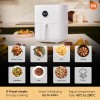 Xiaomi Smart Air Fryer for 4-5 People|90% Less Fat l 1500W Fast Cooking|7 Pre-set Menus|Grill, Bake, Fry, Reheat, Defrost|40-200 C l Dual Speed Technology|Voice Control|90+ Recipe 3.5 liter, White