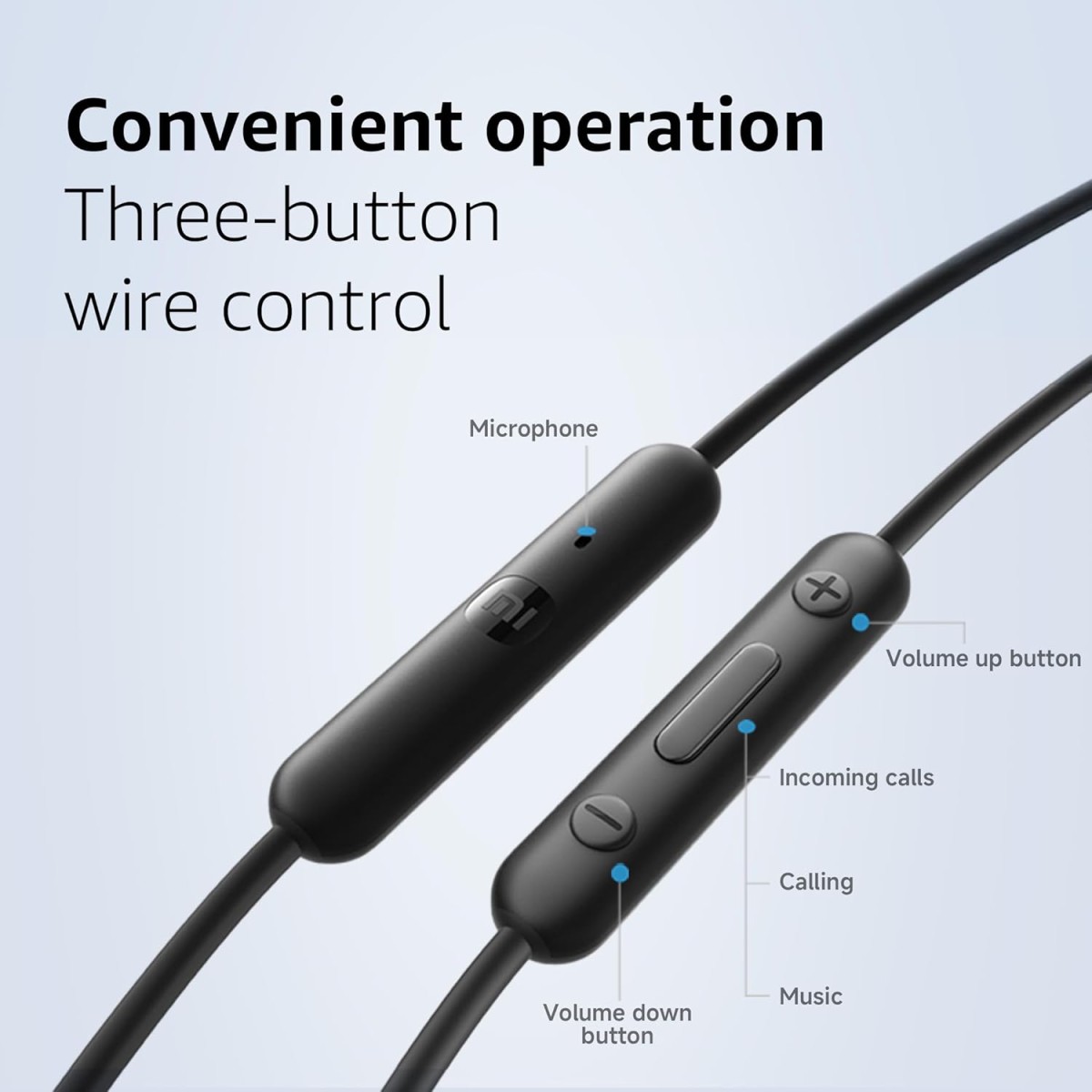 Xiaomi Type-C in-Ear Earphones with 12.4mm Drivers, HD Microphone, and IP54 Dust & Water Resistance (Black)