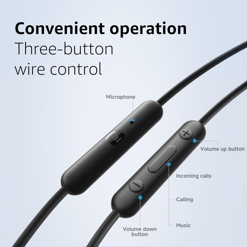 Xiaomi Type-C in-Ear Earphones with 12.4mm Drivers, HD Microphone, and IP54 Dust & Water Resistance (Black) Xiaomi Type-C in-Ear Earphones with 12.4mm Drivers, HD Microphone, and IP54 Dust & Water Resistance (Black)
