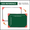 YAJNAS Non Magnetic 8 inch x 11 inch Double Sided White Board and Chalk Board Both Side Writing Boards, One Side White Surface and Reverse Side Green (Pack of 2)