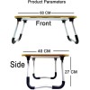 YAJNAS Wooden Multipurpose Foldable Laptop Table with Cup & Tab Holder| Table Holder Study Table Color - Black YAJNAS Wooden Multipurpose Foldable Laptop Table with Cup & Tab Holder| Table Holder Study Table Color - Black