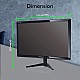 ZEBRONICS A22FHD LED (21.5") (54.61 cm) LED 1920x1080 Pixels FHD Resolution Monitor with HDMI + VGA Dual Input, Built-in Speaker, Wall Mount Facility, max 220 Nits Brightness, Black