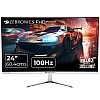 ZEBRONICS A24FHD LED Monitor, 24 inch (60.96cm), 250 nits, 100Hz, Slim Design, FHD, 1080p, Wall Mountable, HDMI, VGA, Ultra Slim Bezel, Metal stand, Built-in Speakers