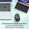 ZEBRONICS Charm Rechargeable Wireless Mouse, Dual Mode (2.4GHz + BT), Dual Bluetooth, Upto 1600 DPI, Silent Operation, 6 Buttons, Comfortable & Ergonomic, for Mac | Laptop | Computer (Metallic Black)