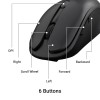 ZEBRONICS Charm Rechargeable Wireless Mouse, Dual Mode (2.4GHz + BT), Dual Bluetooth, Upto 1600 DPI, Silent Operation, 6 Buttons, Comfortable & Ergonomic, for Mac | Laptop | Computer (Metallic Black)