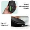 ZEBRONICS Charm Rechargeable Wireless Mouse, Dual Mode (2.4GHz + BT), Dual Bluetooth, Upto 1600 DPI, Silent Operation, 6 Buttons, Comfortable & Ergonomic, for Mac | Laptop | Computer (Metallic Black)