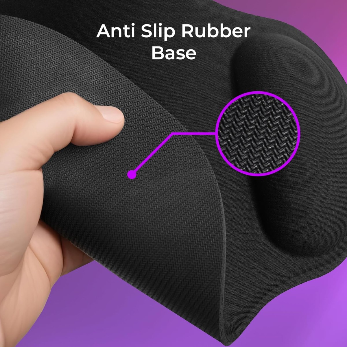 ZEBRONICS MSP-X5 Mouse Pad, for Speed and Precision Operation, Ultra-Smooth Fabric Surface + Memory Foam Wrist Rest, Optimised for All Mouse