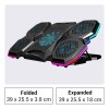 ZEBRONICS NC8000 Laptop Cooling Pad, Upto 17 inch, 5 Fans, 5 Level Adjustable, Speed Control, 10 RGB Modes, USB Port, Mobile Holder