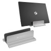 ZEBRONICS NS2000V Vertical Laptop Stand, Devices up-to 2.5cm Thickness, Minimalist & Compact, Matte Design, CNC Crafted Aluminum Body, Non-Slip Silicone Pads