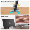 ZEBRONICS NS2000V Vertical Laptop Stand, Devices up-to 2.5cm Thickness, Minimalist & Compact, Matte Design, CNC Crafted Aluminum Body, Non-Slip Silicone Pads
