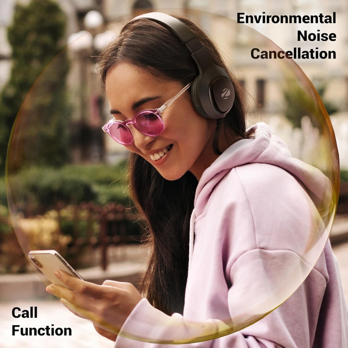 ZEBRONICS Thunder NEO, Wireless Over Ear Headphone, Upto 60 Hours Backup, Gaming Mode, Dual Pairing, Rapid Charge, BT v5.4, AUX, 3 EQ Modes, ENC for Callling, Voice Assistant, Deep Bass (Black)