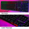 ZEBRONICS Transformer K1 Premium Gaming Keyboard with 104 Keys, 1.7m Cable, Laser Keycaps, Multi Color LED Modes, Integrated Multimedia Keys, All Keys Enable/Disable Function