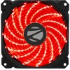 ZEBRONICS ZEB-PGF110 120mm Red Premium Chassis Fan, with High Speed 43.5CFM Airflow, Hydraumatic Bearing, 33 LEDs, Anti Vibration Pads, 4 Pin Molex and 3 Pin Connector.