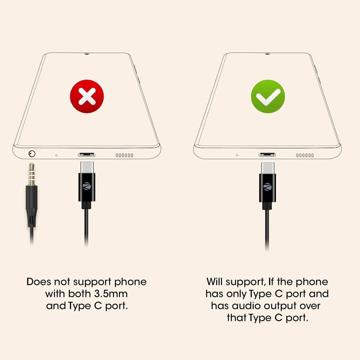 ZEBRONICS Zeb-Buds C in Ear Type C Wired Earphones with Mic Red