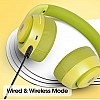 ZEBRONICS Zeb-DUKE1 Wireless  5.0  Headphone with   34Hrs* Battery Backup, Dual Pairing, Media & Volume Control h mic (Orange with Grey)