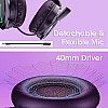 ZEBRONICS Zeb-Envy Bluetooth Wireless Over Ear Headphones with Mic with 33 hrs Playback time, Breathing RGB Lights and (Black)