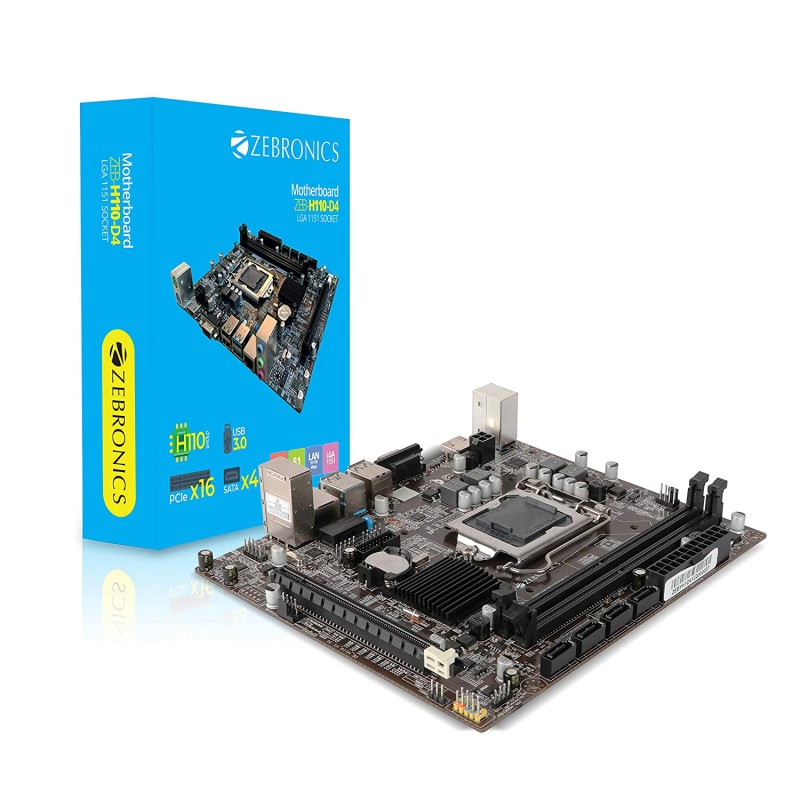 Zebronics Zeb H110-D4 LGA 1151 Socket Motherboard