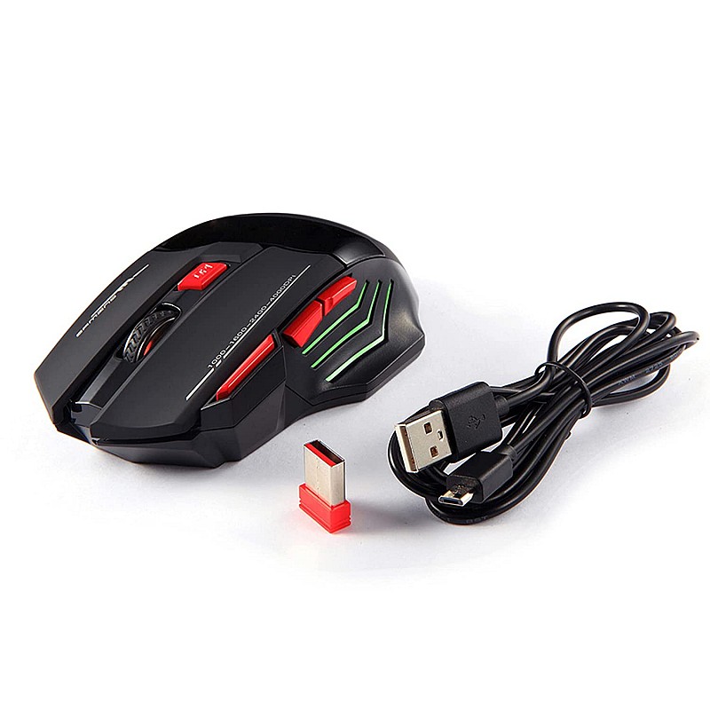 ZEBRONICS Zeb-Reaper 2.4GHz Wireless Gaming Mouse with USB Nano Receiver Black