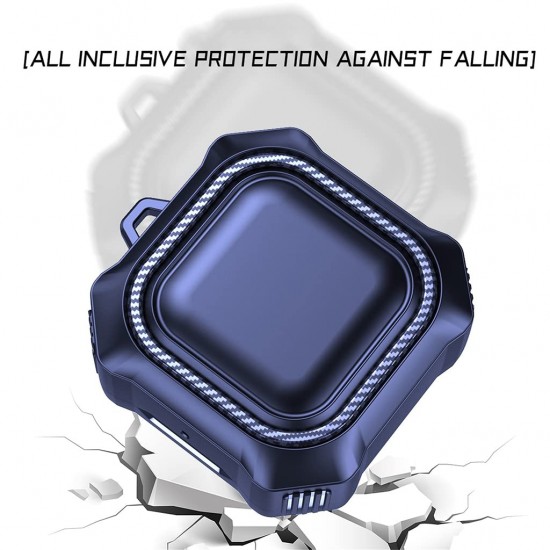 ZORBES Black Rugged Armor Cover Case for Samsung Galaxy Buds Pro(2021) ,Galaxy Buds 2,Galaxy Buds Live (2020)--Oil-Resistant, Abrasion-Resistant, Shoc