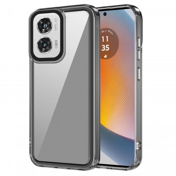 Zapcase Back Case Cover for Motorola Edge 50 Fusion | Compatible for Motorola Edge 50 Fusion Back Cover | Case Cover with Camera Protection | (TPU + PC | Translucent Black)