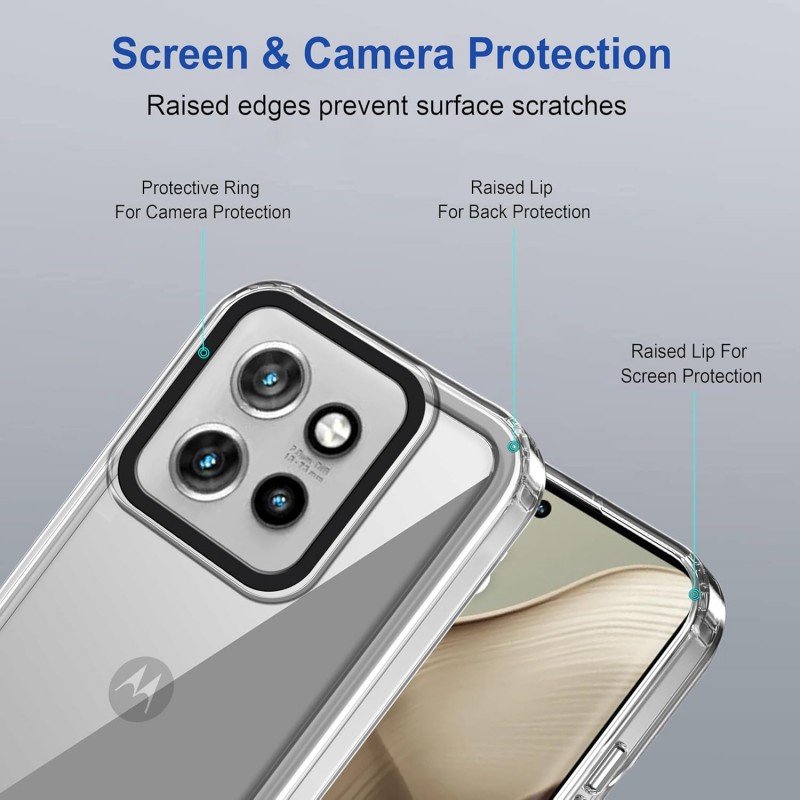 Zapcase Back Case Cover for Motorola Edge 50 Neo | Compatible for Motorola Edge 50 Neo Back Cover | Case Cover with Camera Protection | (TPU + PC | Transparent) Zapcase Back Case Cover for Motorola Edge 50 Neo | Compatible for Motorola Edge 50 Neo Back Cover | Case Cover with Camera Protection | (TPU + PC | Transparent)