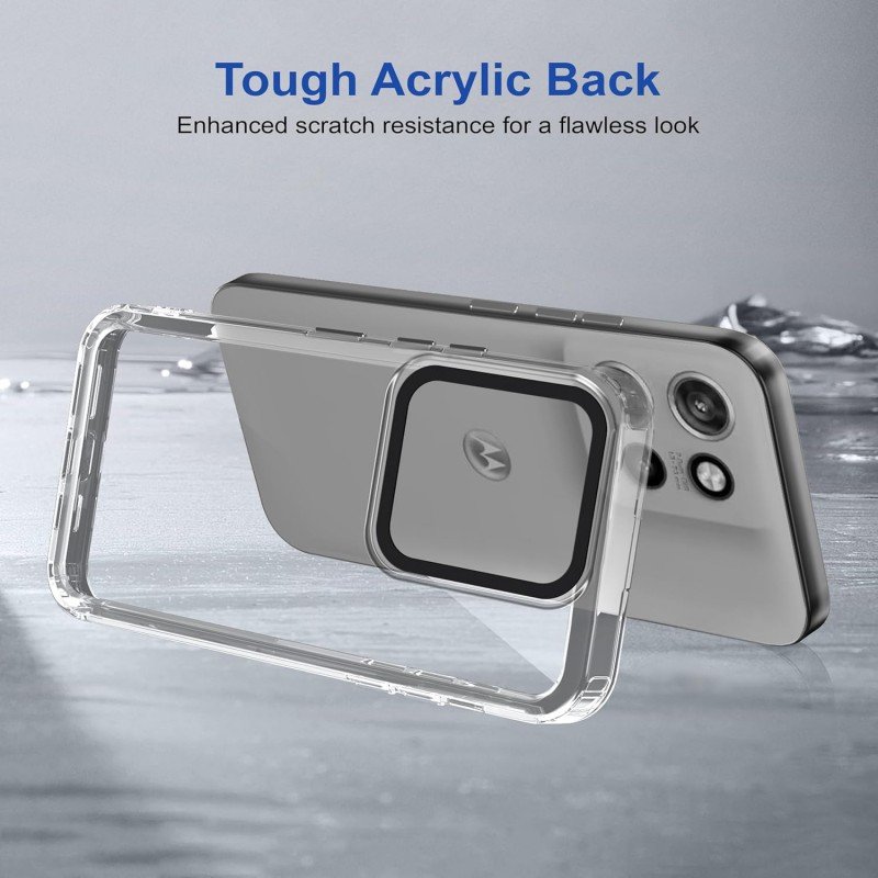 Zapcase Back Case Cover for Motorola Edge 50 Neo | Compatible for Motorola Edge 50 Neo Back Cover | Case Cover with Camera Protection | (TPU + PC | Transparent) Zapcase Back Case Cover for Motorola Edge 50 Neo | Compatible for Motorola Edge 50 Neo Back Cover | Case Cover with Camera Protection | (TPU + PC | Transparent)