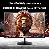 Zebronics Ea122 Led Monitor with Hd+ 1680X1050, 2000000:1 Contrast Ratio (Dynamic), 250Cd/M² Brightness (Max), Wall Mountable, Dual Input Hdmi & Vga, 16:10 Aspect Ratio, 16.7M Colors, Black